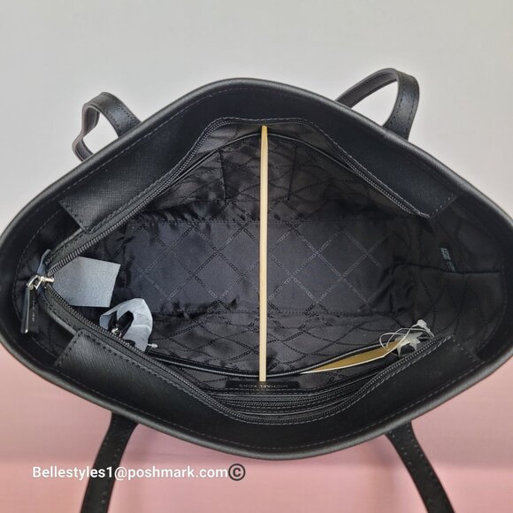 MICHAEL KORS Eva Small Nylon Tote with Animal Print- Black Multi 🎈$98. - Picture 13 of 16